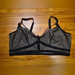 Torrid Black Mesh Bralette Size 3 Wirefree